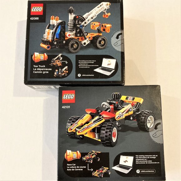 TWO LEGO building sets NEW TECHNIC one race car and one Cherry picker 7+ - Picture 2 of 5